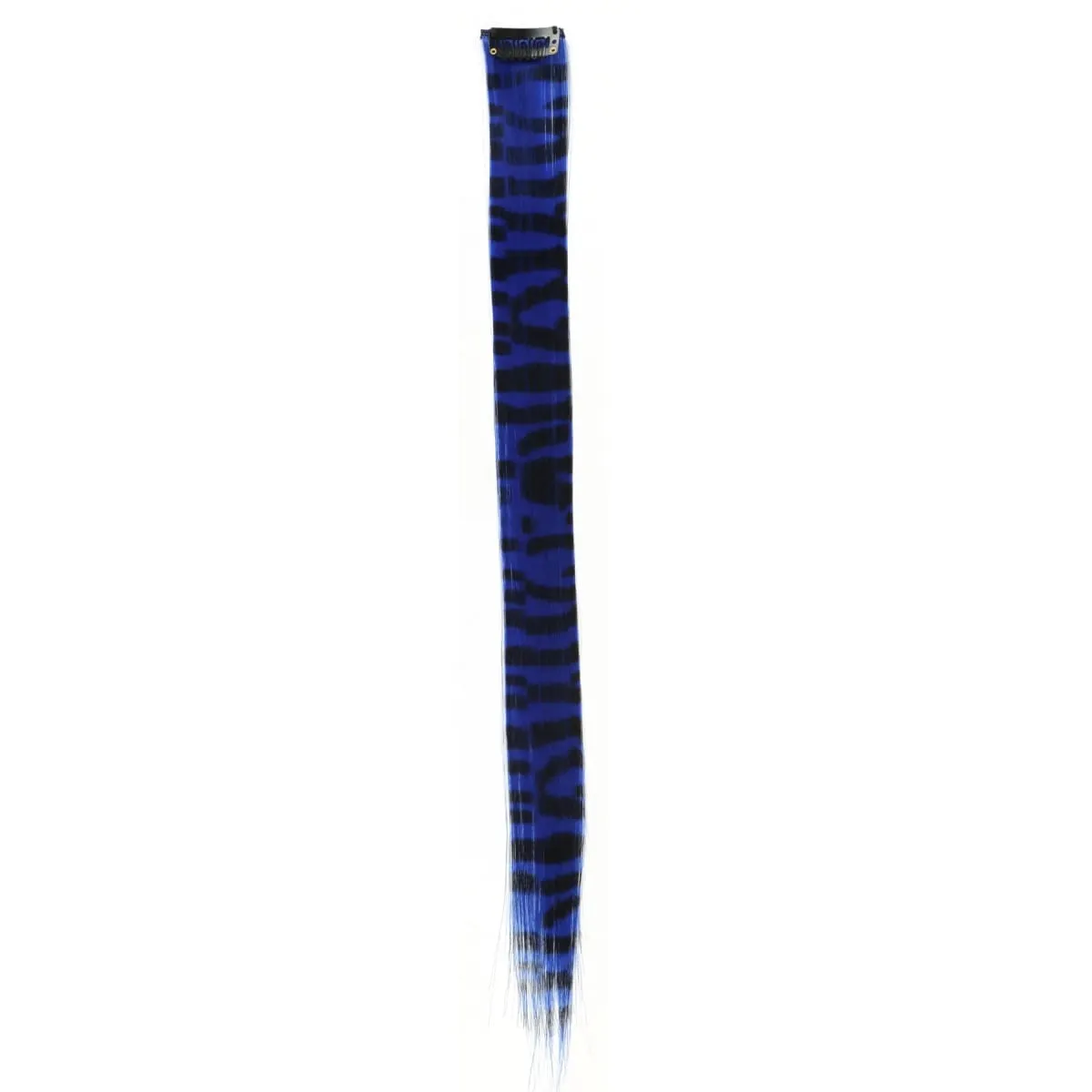 Synthetic Hair Extension 18 Inch Colorful Clip-In Hair Extensions Leopard Print Hairpiece For Women Girls Party Daily Use