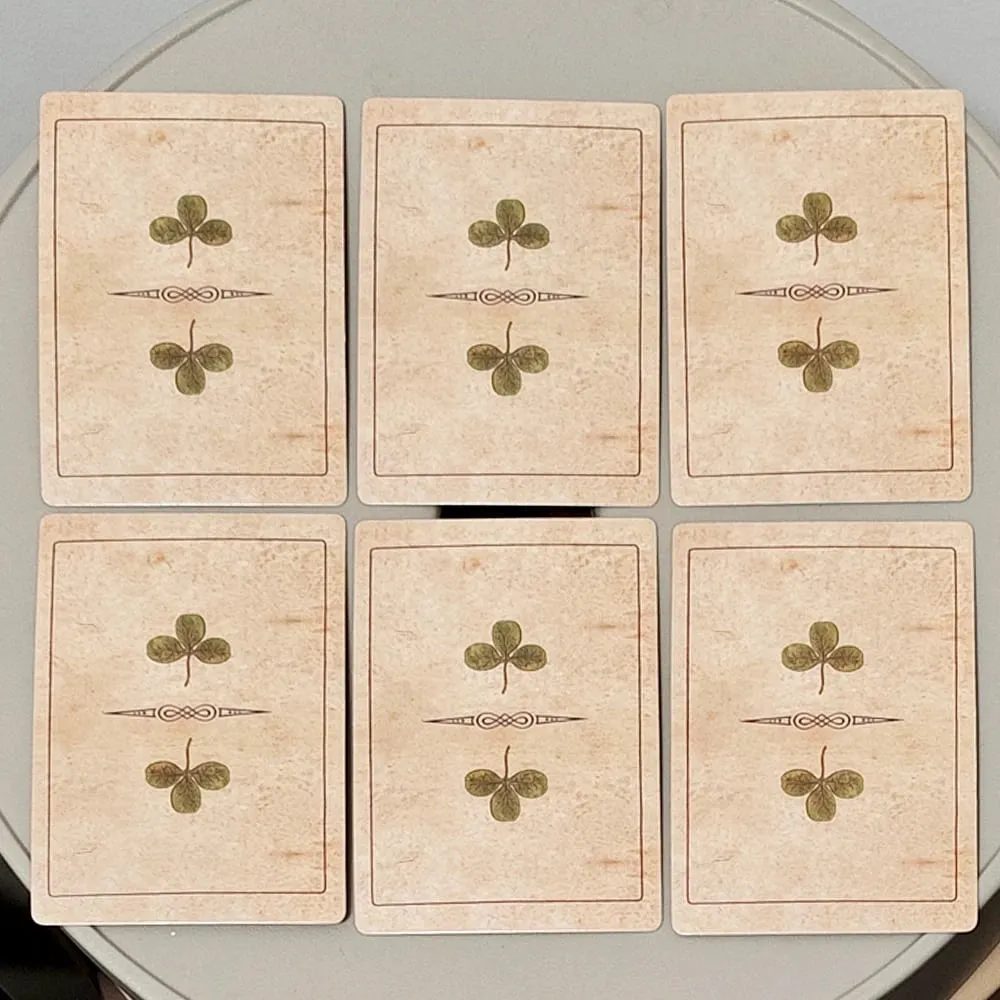 36 Card Fortune Telling Set 9*6cm Ur-Lenormand Oracle Cards - (The Game of Hope) - Vintage 18th Century Divination Deck