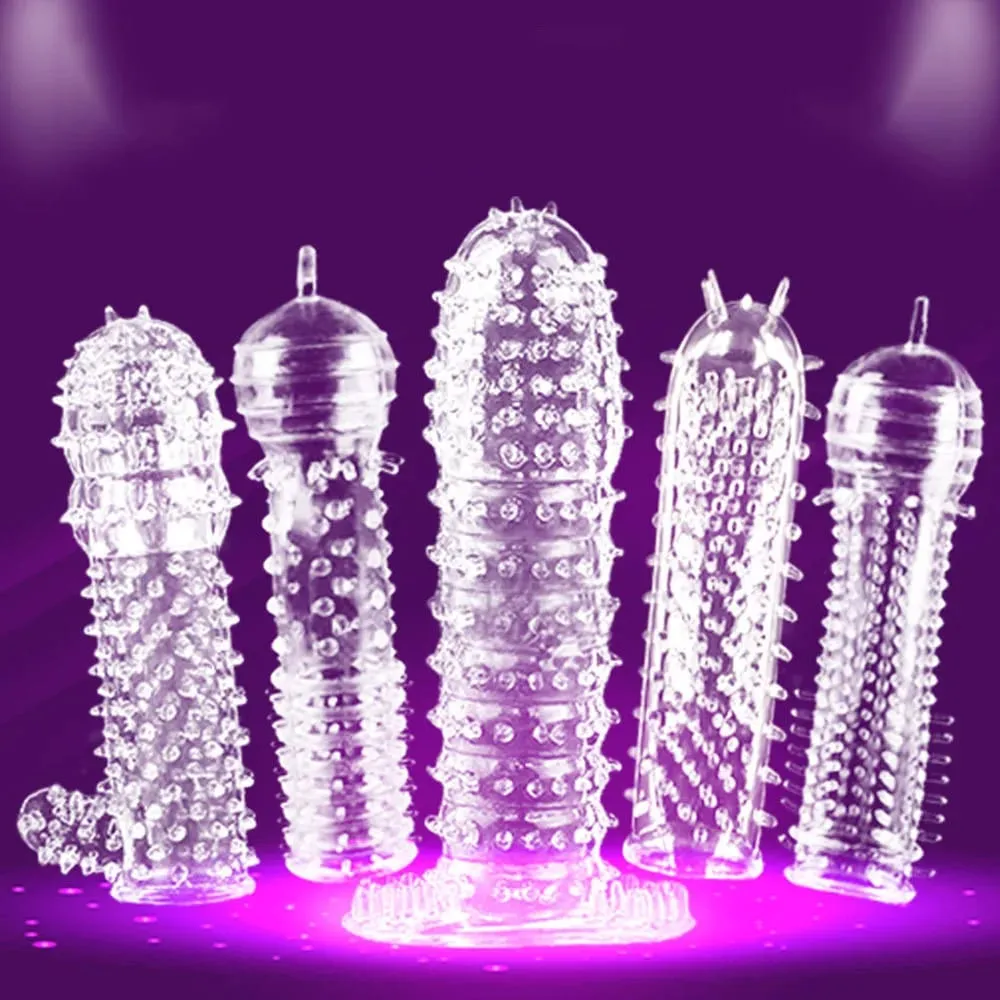 5types Textured Penis Sleeves for enhanced sensations during penetrative sex ridged bobbled amp up stimulation sex toy for man