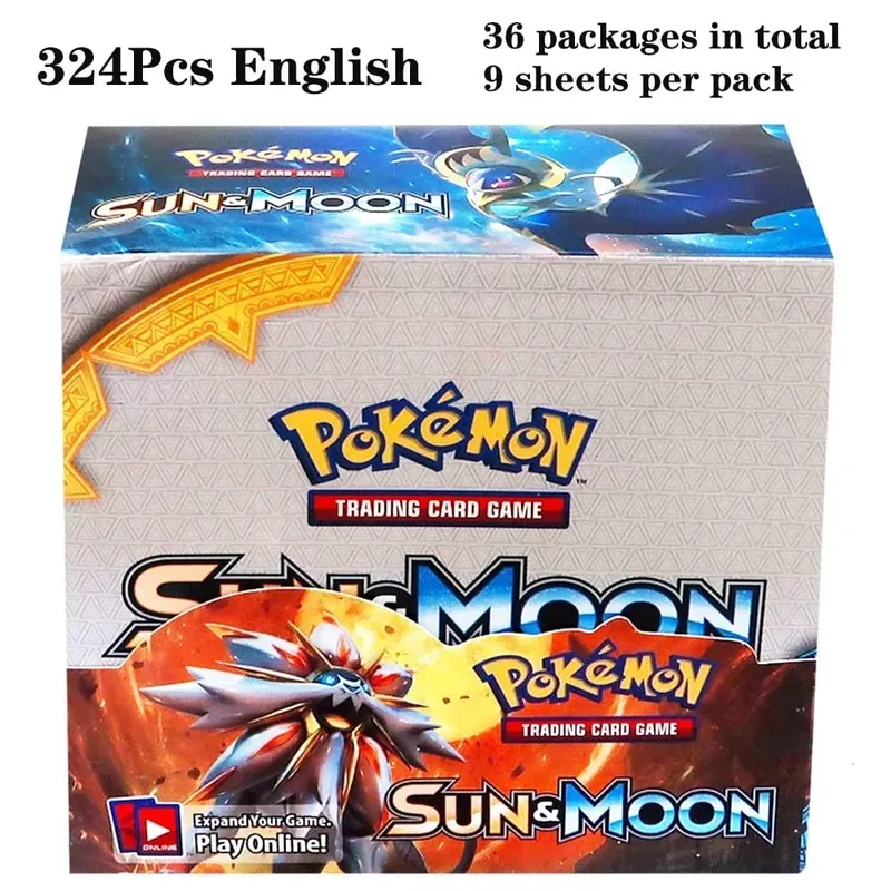 324 pièces Pokemon TCG: épée et bouclier tempête obligations Booster boîte jeu de cartes à collectionner carte Pokemon enfants jouets jeu de société