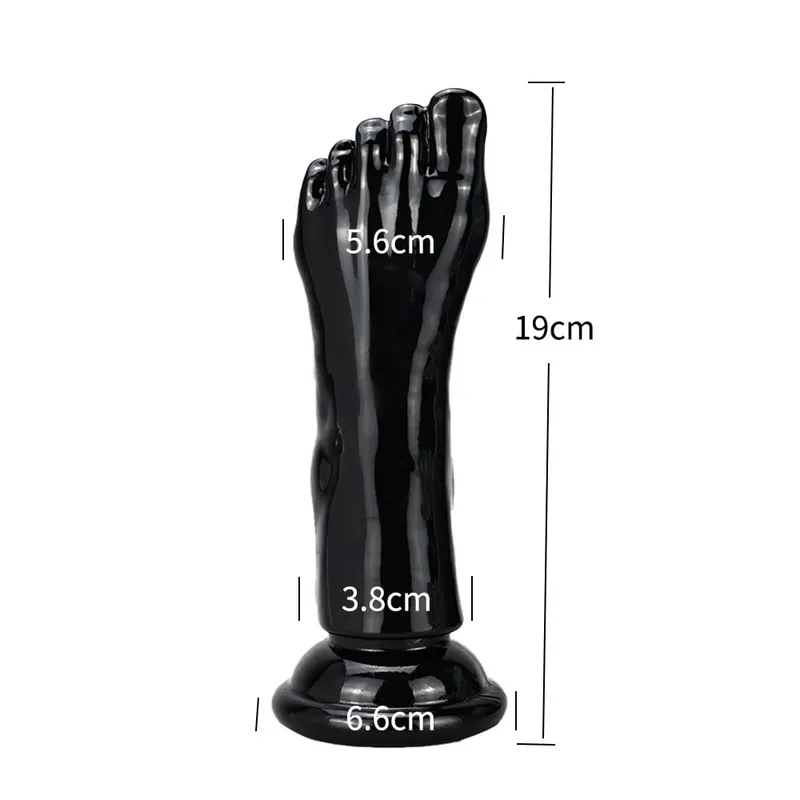 Big Feet Style Anal Plug Big Clear TPE ButtPlug Deep Masturbator Dildo Dilator Stimulator Anal Plug Adult Sex Toys For Women 18+
