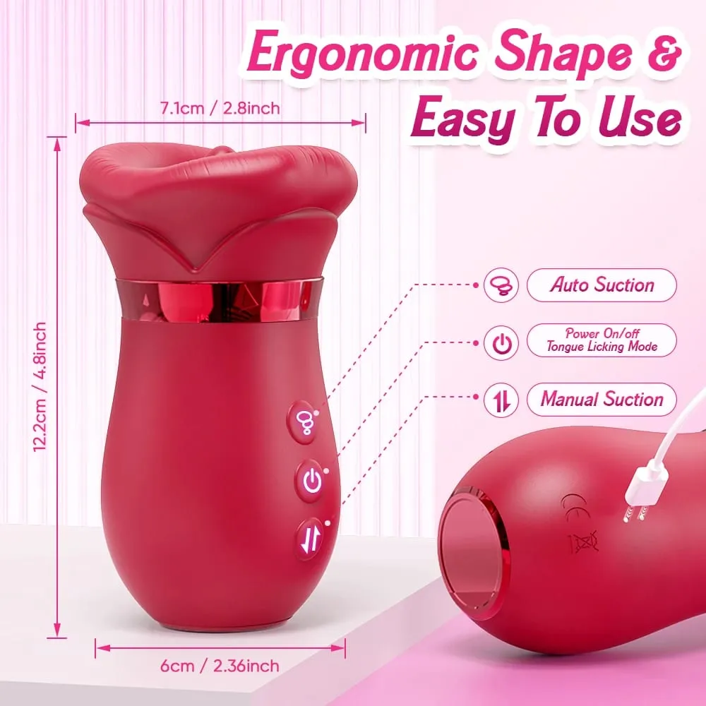 Zungenwackelvibrator für Frauen, Vakuumsauger, Klitoris-Stimulator, weiblicher Masturbator, Brustwarzen, Klitoris-Sauger, Sexspielzeug für Frauen