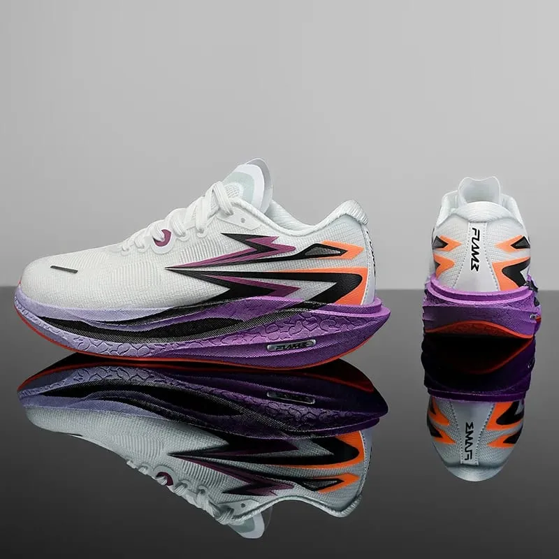 Men Running Shoes New Carbon Board Marathon Sports Shoes Breathable Lightweight Trend Women's Athletic Sneakers