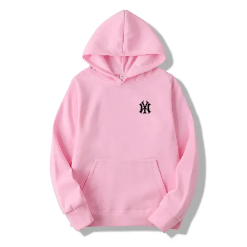 Men's and Women's Casual Fashion Trend Fleece Hooded Hoodies Spring Fall Outdoor Sweatshirt Popular Font Print Pullovers Coat