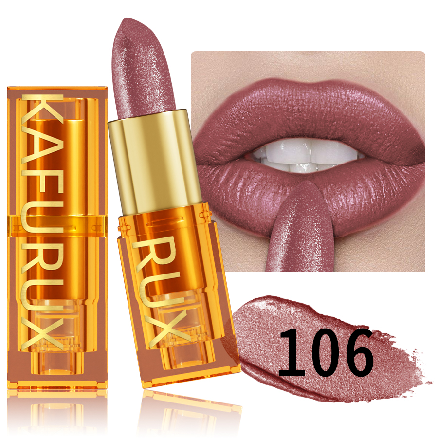 16Colors Bold & Intense Glitter Shiny Metallic Lipstick Lip Tint Long Lasting Lip Senior Matte Lip Makeup Gifts for Women Cosme