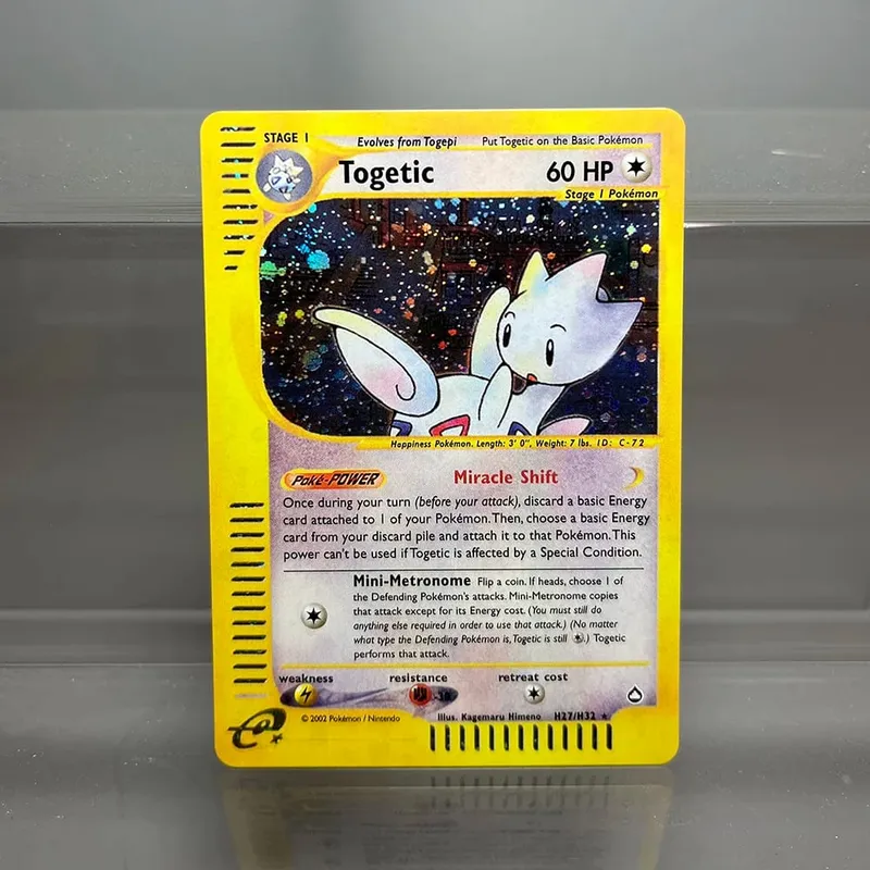 PKM-Karten Steelix Alakazam Scizor Einzelfolienkarten Raichu Slowking Game Collection-Karten PTCG-Ersatzkarten Aquapolis-Serie