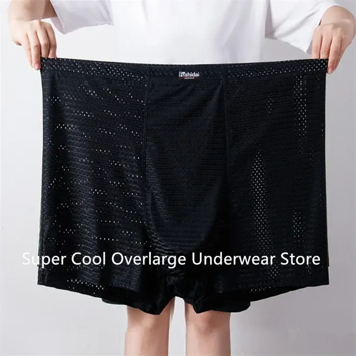 ฤดูร้อนตาข่ายนักมวยผู้ชาย 200 กก.PLUS ขนาด 13XL 12XL กางเกงกางเกงชายกางเกงเอวสูง 10XL ชุดชั้นในขนาดใหญ่กางเกงขาสั้นผ้าไหมน้ำแข็ง