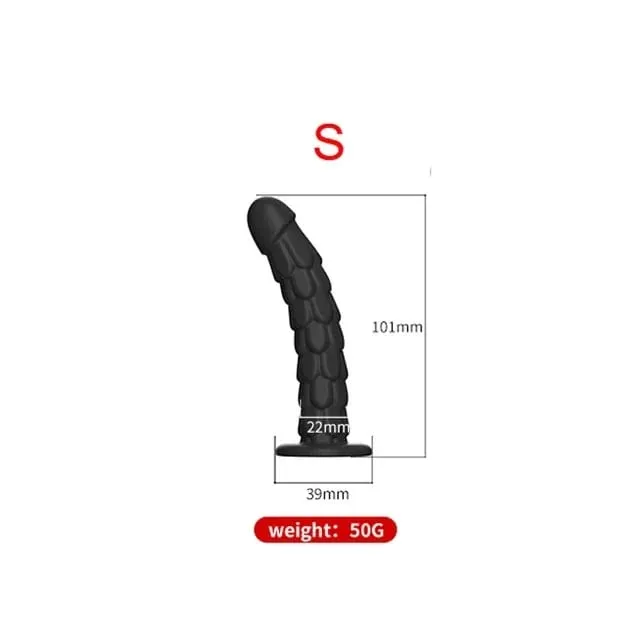 Silicone Dildo Anal Butt Plug with Sucker Prostate Massage Vagina G spot Stimulation Masturbation Adult Sex Toys for Women Men
