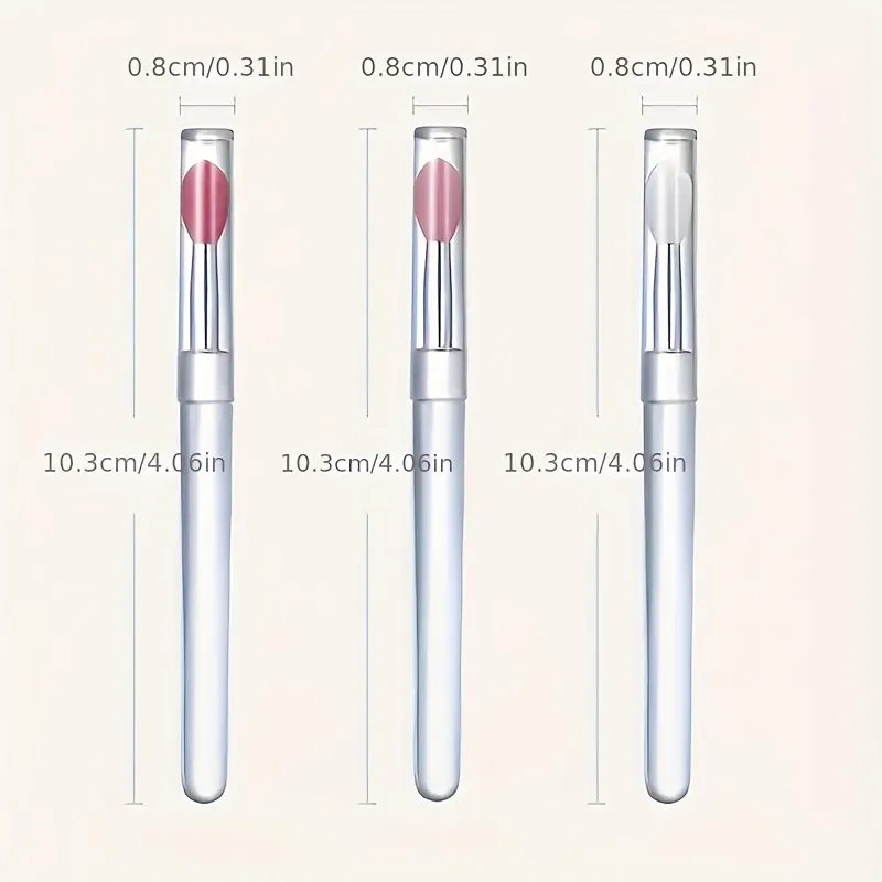 5 reusable silicone nail brushes with mirror effect - double head makeup&nail polish applicator — image 5