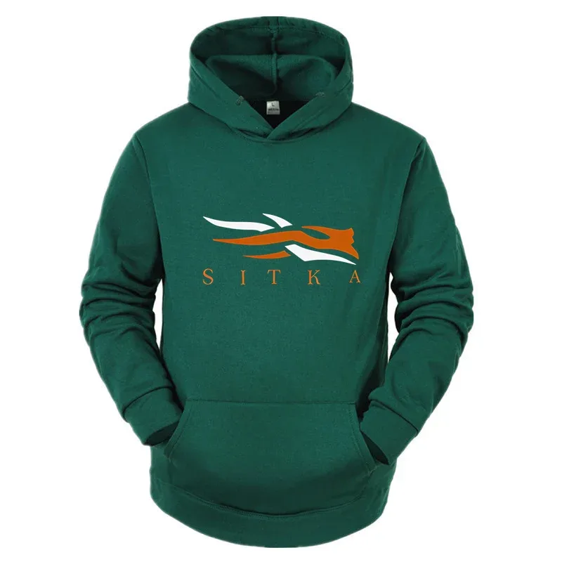 2026 New SITKA Letter Printed Fashion Men's Street Harajuku Y2K Autumn/Winter Hoodie Hip Hop Warm Sports and Leisure Clothing — image 2
