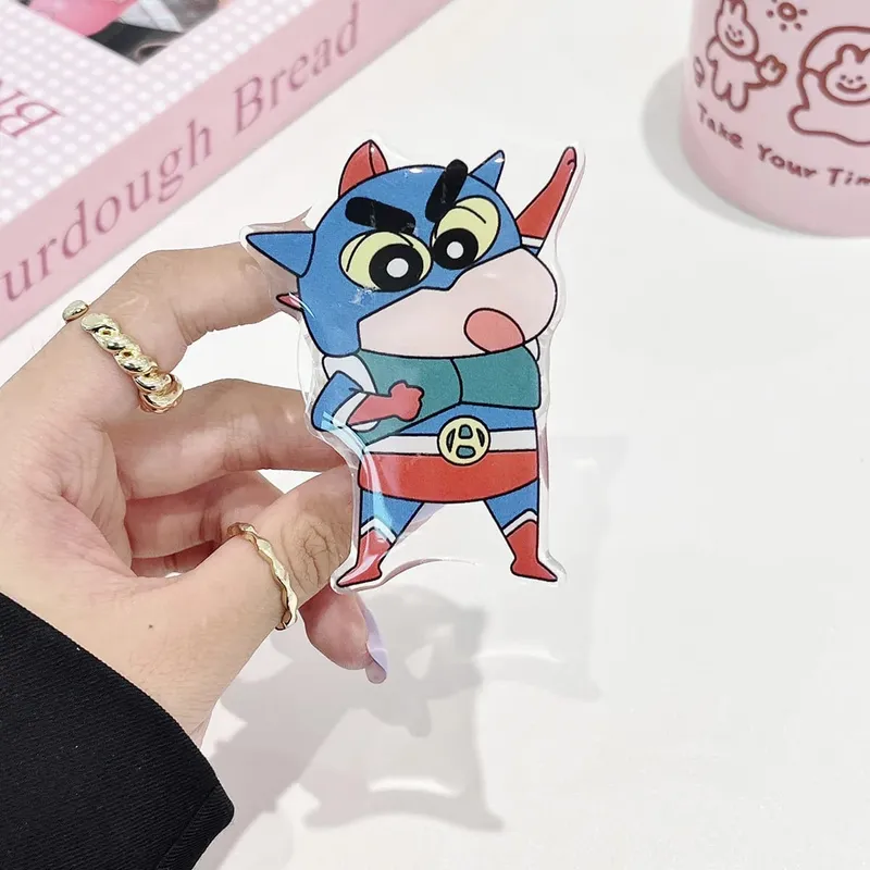 New In Stock Anime Xiao Xin Mobile Airbag Bracket Ins Style Cute Cartoon Adhesive Lazy Telescopic Desktop Air Cushion Folding