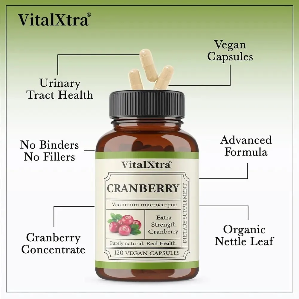 Cranberry Capsules - Supports Cardiovascular Health Enhances Immunity Supports Urinary Tract Health