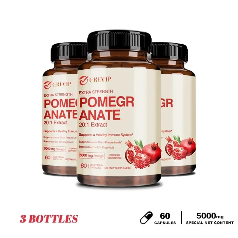Pomegranate Extract - Antioxidant Supplements Are Beneficial for Heart Health and Joint Support and Promote Energy Production