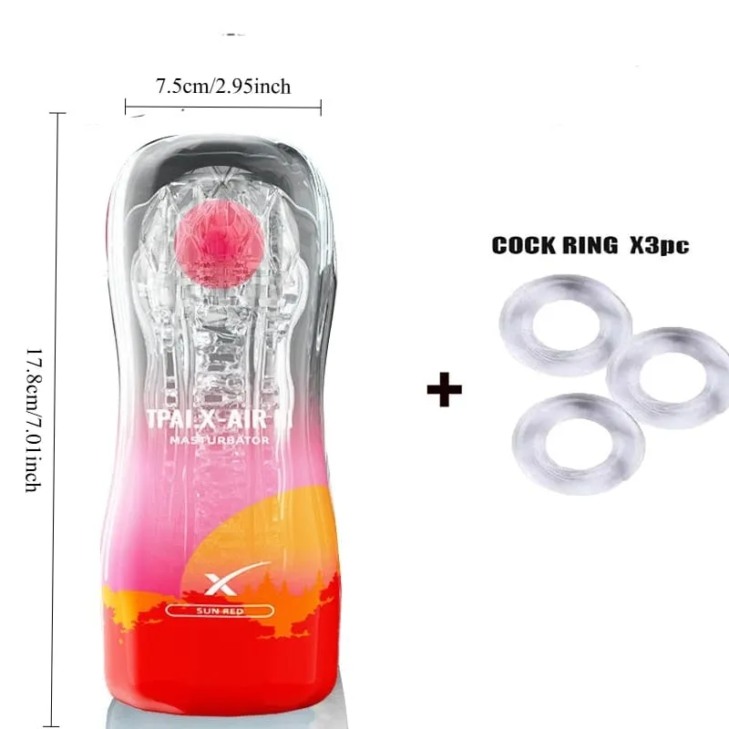 Male Aircraft Cup Masturbator Powerful Sucking Masturbation Cup Realistic Anal Vagina Pocket Pussy Adult Sex Toys for Men Toy 18