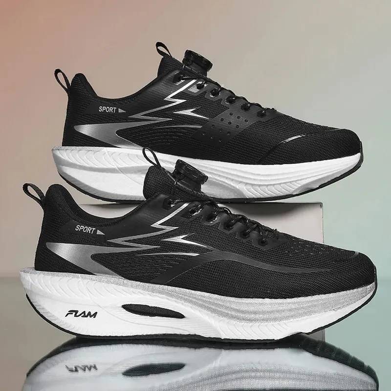 Men Marathon Running Shoes Sports Carbon Board Christmas Breathable Lightweight Women's Comfortable Athletic Nonskid Sneakers