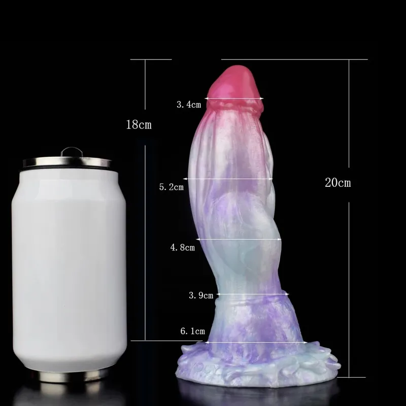 3 size S M L Colorful Large Long Silicone Fantasy Horse Dildo With Suction Cup Anal Dildo Penis Sex Toys for Women Men