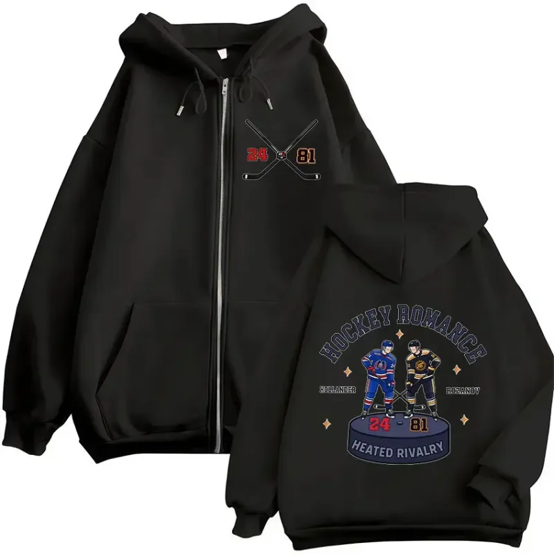 Heated Rivalry Ilya Rozanov 81 Boston Raiders Merch Zipper Hoodies Men's Women Clothing Fashion Zip Up Sweatshirts Jackets Coats