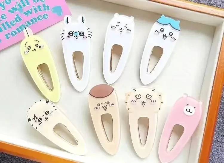 New jiyi jiyi Acrylic Hairpin Xiaoba Usachijiyi Flying Squirrel Chestnut Head Cute Cartoon Duckbill Clip Student Girl