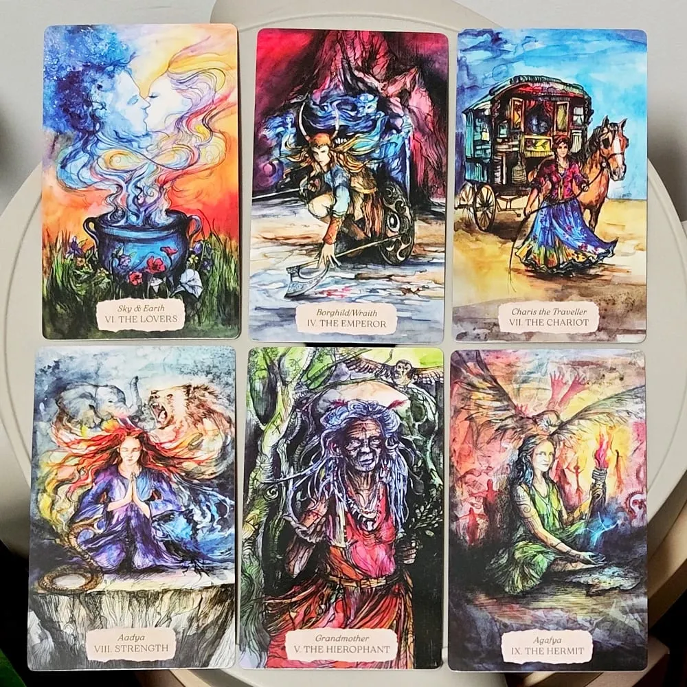 Bonestone & Earthflesh Tarot Deck 12*7cm – A Journey Through Myth Mysticism and Sacred Landscapes — image 6