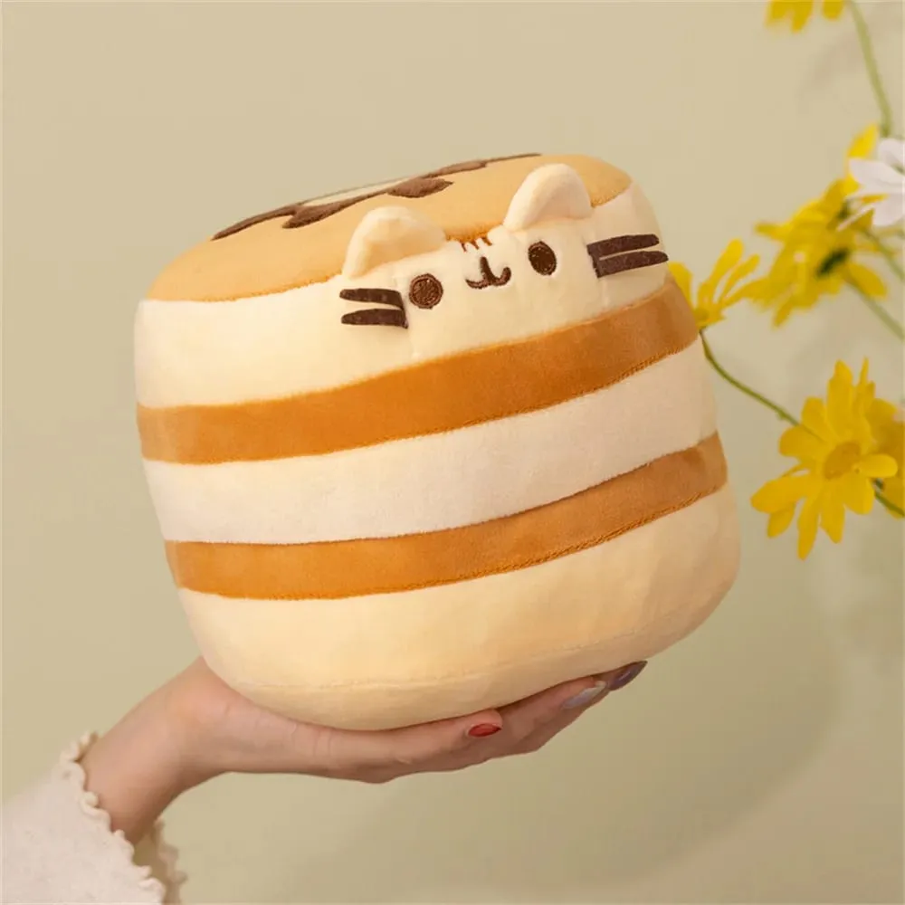 15CM Cute Cake Cat Plush Toy Kawaii Soft Stuffed Animal Pillow Anime Character Plushie Doll Para sa mga Bata Kaarawan Regalo Dekorasyon sa Bahay — image 2