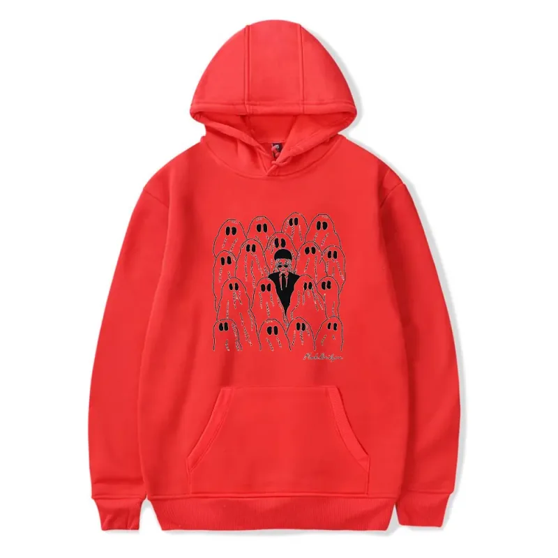Phoebe Bridgers Ghost Merch Casual Hoodie Women Men Long Sleeve Sweatshirt Fashion Pullover Clothes