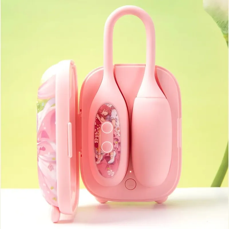 Alarm Clock Shape Creative Sucking Vibrator Clitoral Stimulator with Licking Tongue for Women Adult Sex Toy