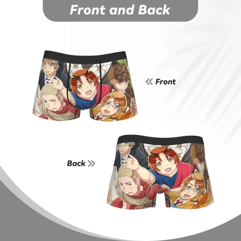 Hetalia World Stars Men Boxer Shorts Cozy Underwear Underpants