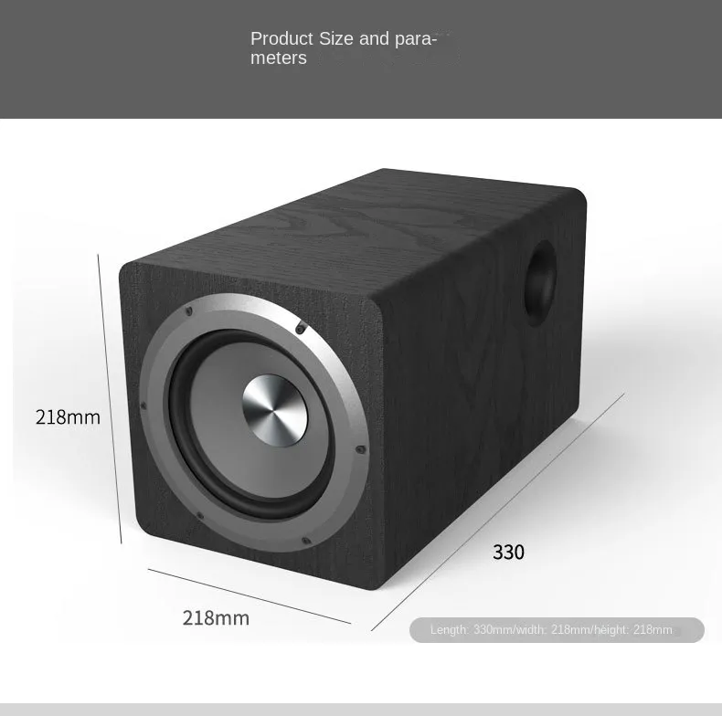 6.5 นิ้ว Active ลำโพงซับวูฟเฟอร์กำลังสูง 100W Super BASS ระบบโฮมเธียเตอร์สำหรับ Active ลำโพง PC คอมพิวเตอร์กล่องทีวี