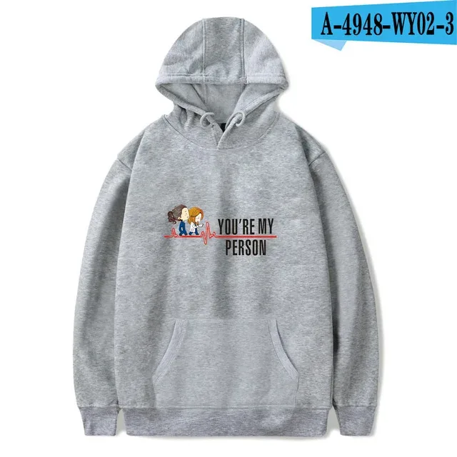 Harajuku Gray's Anatomy Tumblr Greys Anatomy printed Hoodies Sweatshirts Men/Women Comfortable Sweatshirt Adult/Child Pullovers