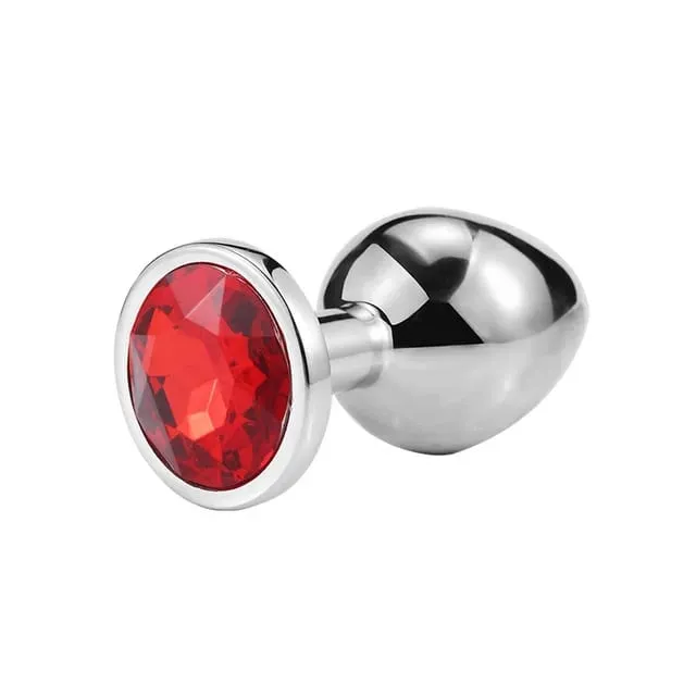 Anal Plug 3 Sizes Stainless Beginner Crystal Butt Plug Anus Masturbation Stimulator Dildos Adult Portable Sex Toys For Man Women