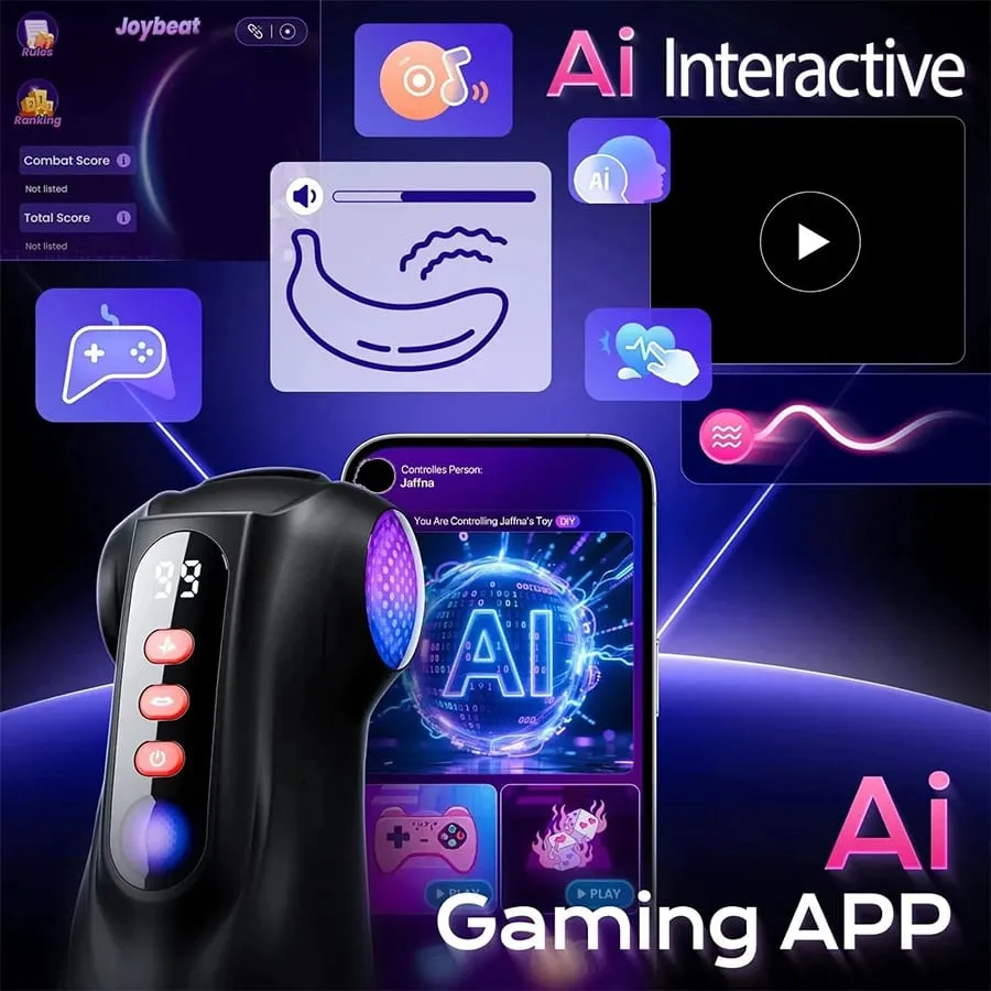 Male Masturbator Sex Toys for Men - 3 Sleeves AI Sync Pocket Pussy Penis Pump APP Adult Toys Mens Sex Toy Erotic Massage Kits