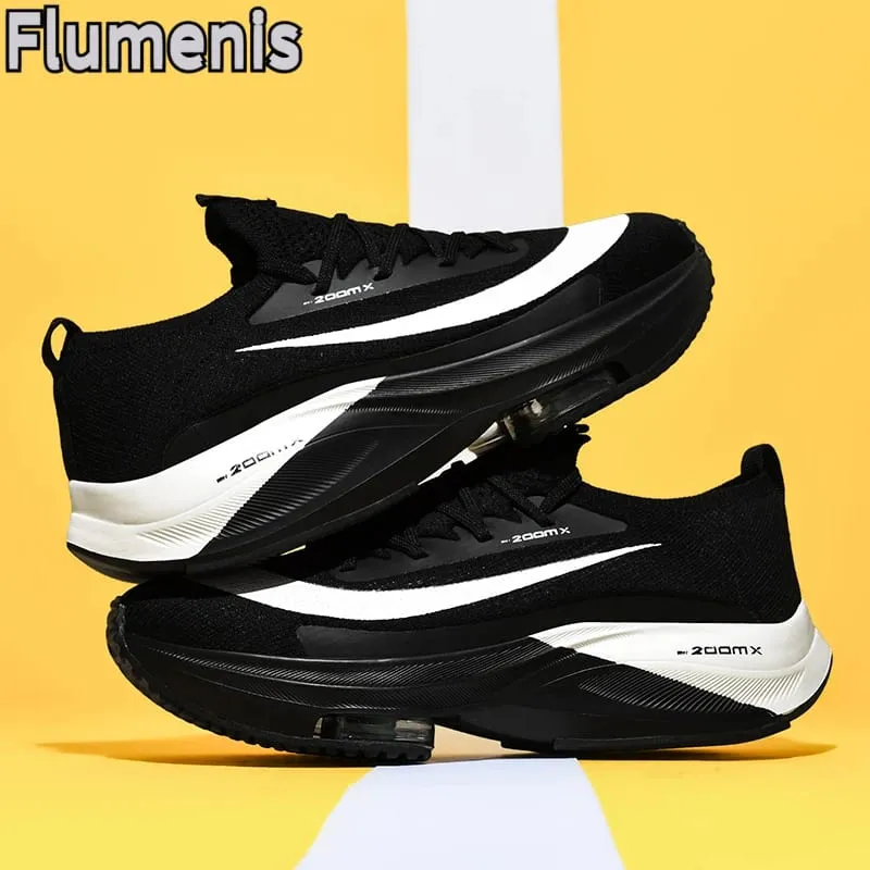 Men's Running Shoes Breathable Racing Cushioning Outdoor Running Shoes Casual Non Slip Mesh Off-Road Shoes