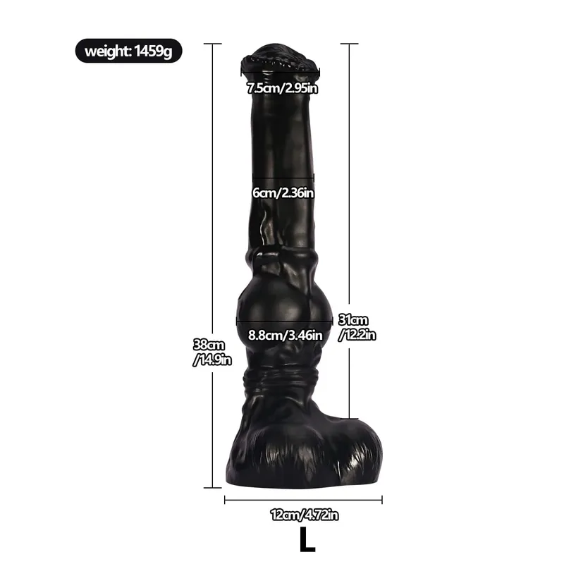 New Animal Dildos Horse Dildo Dog Knots Big Dick Huge Penis Anal Butt Plug G-spot Stimulation Masturbation Suction Cup Adult Sex