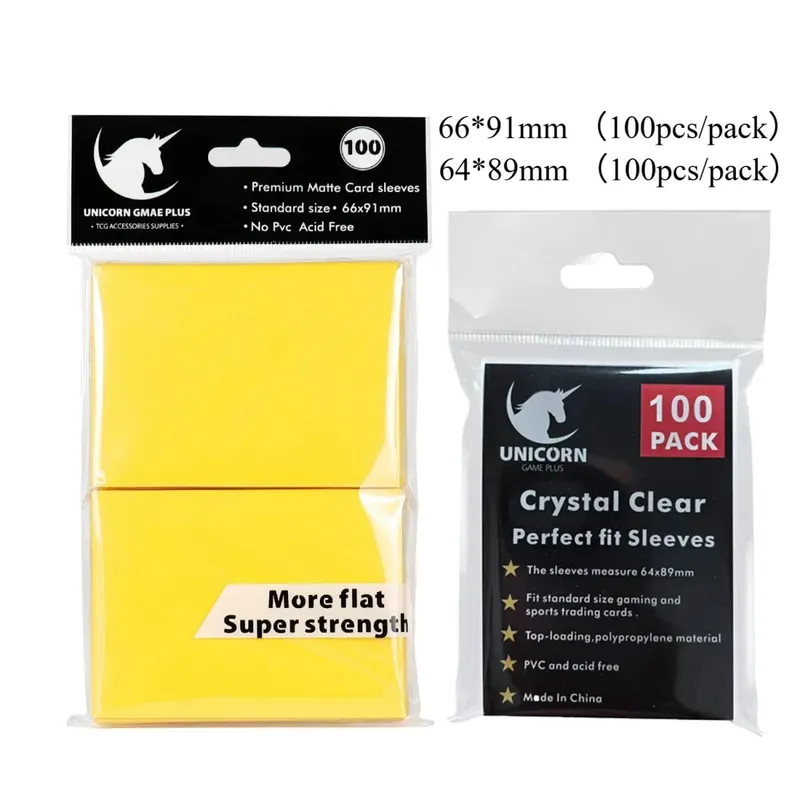 200PCS Card Sleeves Trading Cards Double Layer Matte Standard Size Card Sleeves for Pokemon MTG Baseball Sport Card Board Game