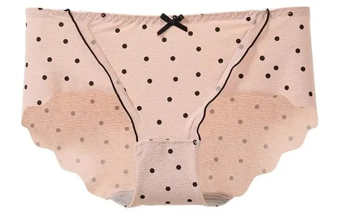Ensemble Soutien-Gorge French Coquette à Pois Sans Armature Effet Push Up Pour Petite Poitrine Forme Pêche Confortable et Sexy