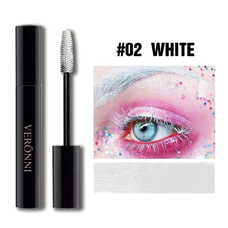 Mascara 7 Shades Colorful Waterproof Long Lasting Curling Lengthening Thick Eyelash Makeup Party Cosplay Festival Eye Makeup Cos