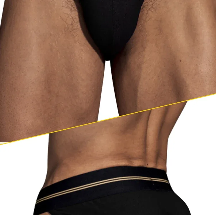 Mga Brief Panlalaking Seamless Hip Design Mens Underwaer Super Large Wide 5cm Elastic Band Independent Codpiece Boy Short Pants
