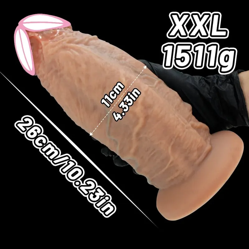 Huge Anal Dildo Silicone Butt Plugs Soft Anal Sex Toys Lifelike Penis Strong Suction Anal Plugs Dildo Prostate Massage Anal Plug
