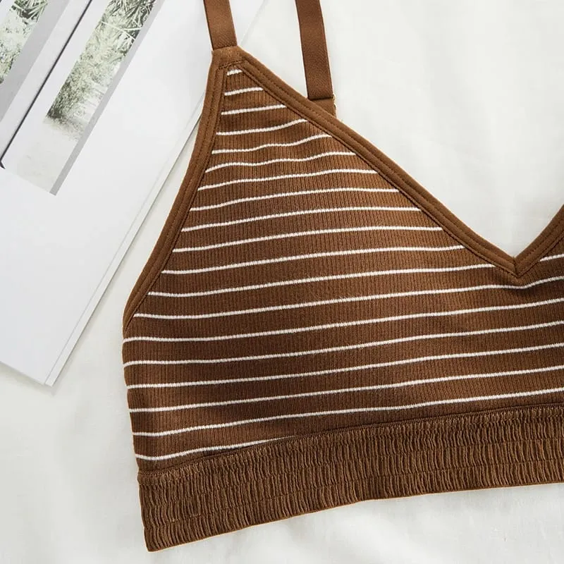 New Design Hot Sale Seamless Bra Brief Female Underwear Bikini Women Bralette Teenage Cotton Bra Panties Set
