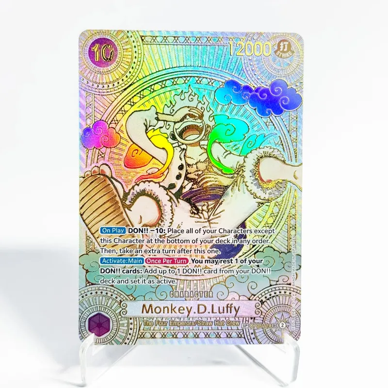 (EN/JP) ONE PIECE GAME Card Monkey D Luffy OP05-119 Manga SP Gold/Silver High Quality Textured Flagship Proxy Cards