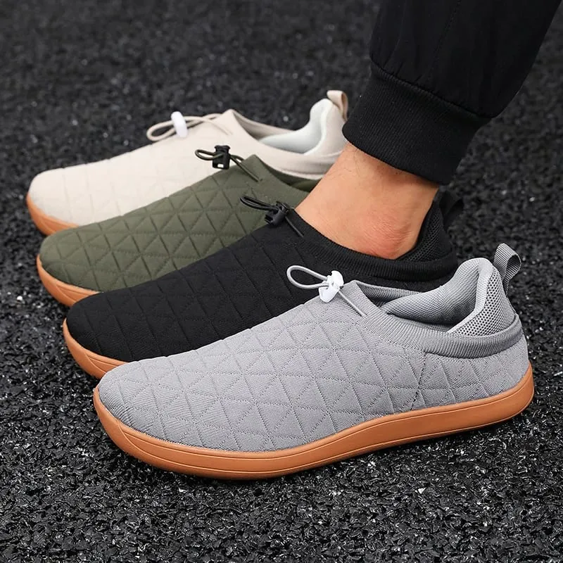 Minimalist and Unisex Wide Mesh Shoes for Comfortable Walking and Casual Outdoor Activities with Soft Soles Suitable for Travel