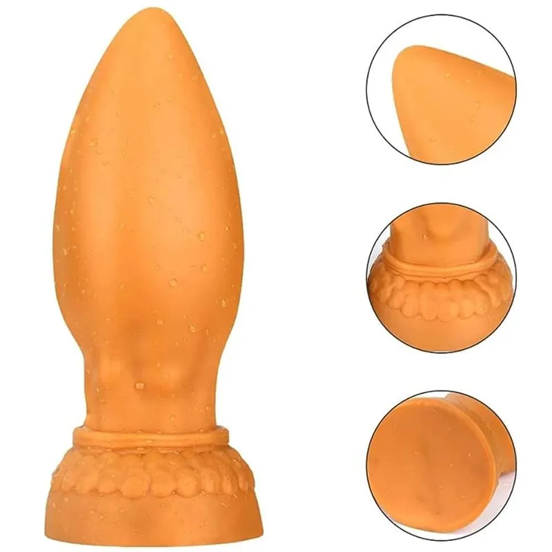 Super enorme silicone líquido anal plug grande vibrador buttplug massageador de próstata vagina ânus expansão brinquedos sexuais produto para homens gay