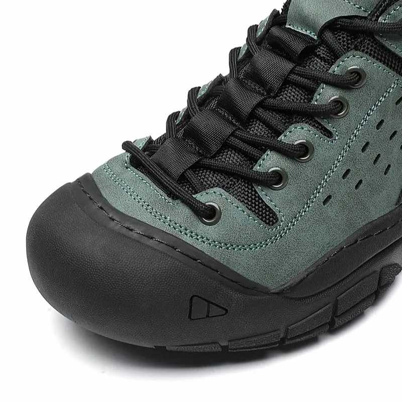 Men's Casual Large-Size Shoes Comfortable Sneakers for All Seasons Lace-Up Men's Shoes Non-Slip and Wear-Resistant Hiking Boots Trekking Boots Breathable Uppers Suitable for Daily Wear Outdoor Travel Mountaineering Hiking Wear-Resistant and