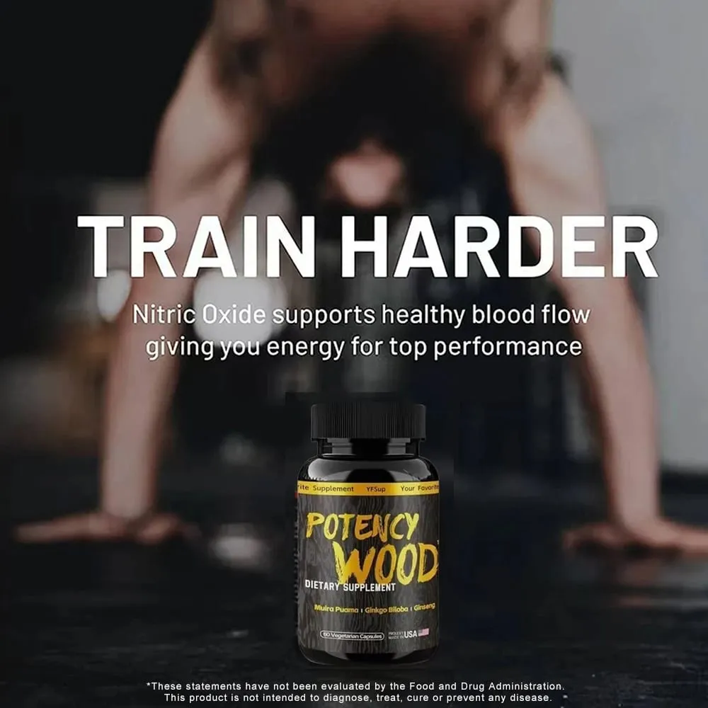 Extra Strength Male Supplement with Panax Ginseng Ashwagandha Gingko Tribulus Extract for Energy Stamina & Boosting Blood Flow