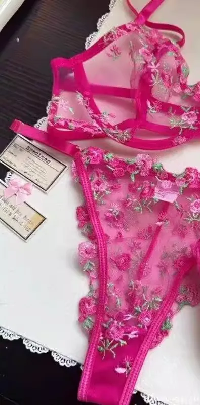 Sexy Sheer Lace Flower Embroidery Underwire Bra for Women Large Breast Minimizer Anti‑Sagging Comfort Everyday Wear YEMOMO S‑XL