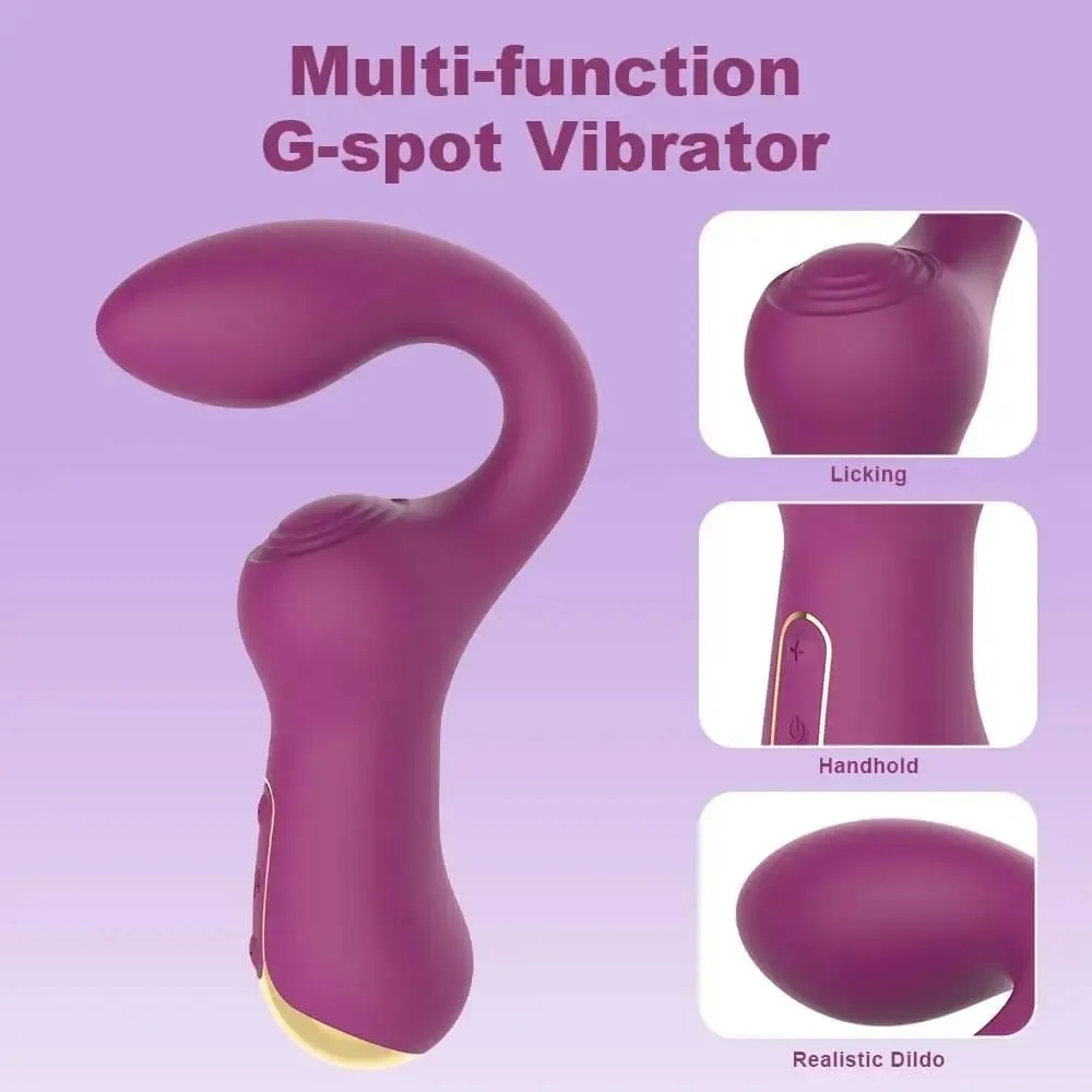 Double Clitoris Stimulator G-Spot Vibrator Powerful Tapping Fapping Finger Anal Dildo Vagina Massager Sex Toys for Women Adults