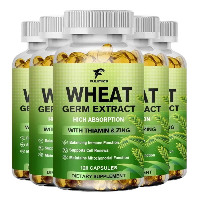 Spermidine 13mg Supplement Fermented Wheat Germ Extract Promotes Cellular renewal Anti-Aging Hair Growth & Immune Health