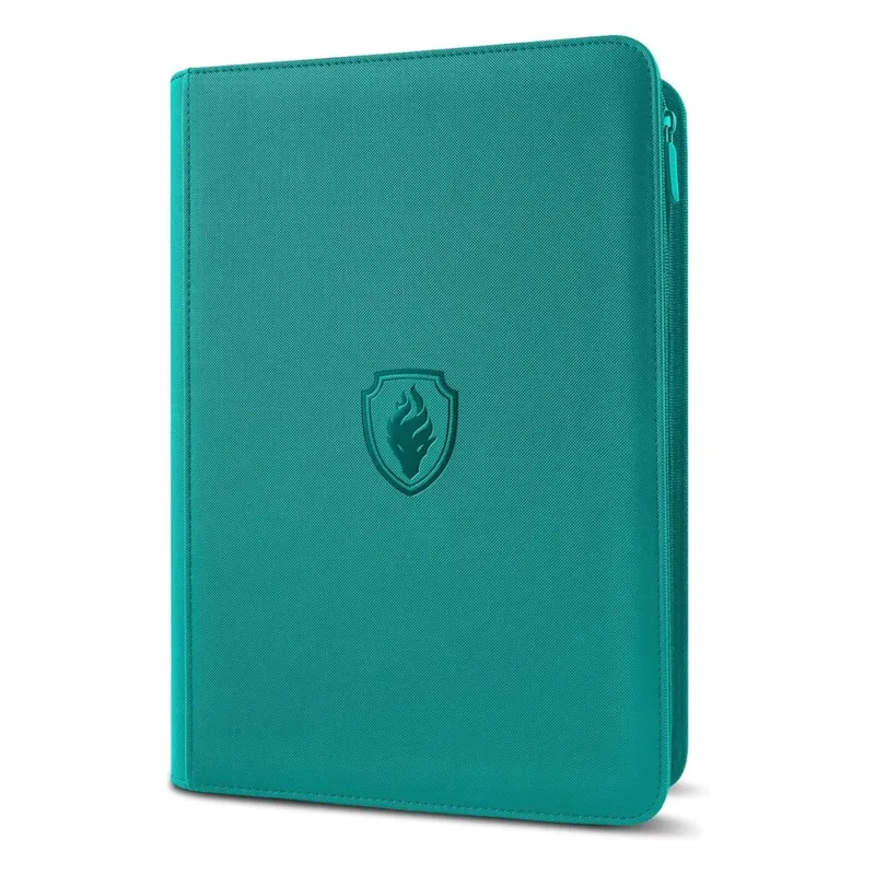 9 Pocket Zipper Card Binder 360 Trading Card Holder Book Premium PU Cover Zip Binder for Cards Durable Side Loading Card