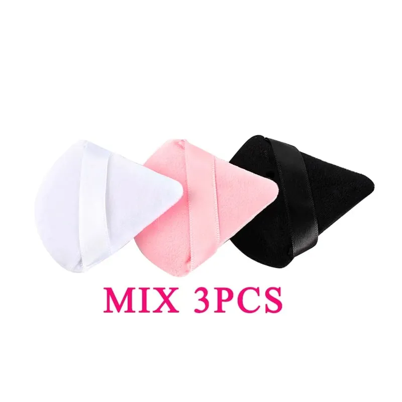 1/2/3/6 ΤΕΜ Triangle Powder Puff For Loose Powder Cosmetic Foundation Puff Makeup Tool Επαναχρησιμοποιήσιμο σφουγγάρι που πλένεται μαλακή σκόνη Puff