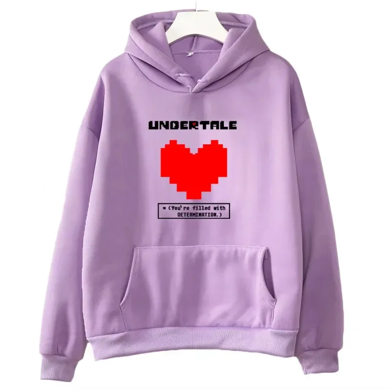 Undertale game: You are full of determination. Printed hoodies for men and women, casual sportswear, autumn and winter hoodies